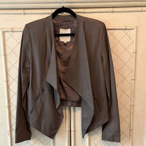 BB Dakota Dark Taupe Leather Jacket